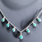 Collier Turquoise Argent 925