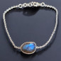 Bracelet Labradorite Facettée Argent 925
