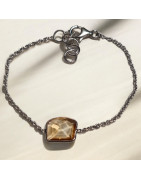 Bracelet Citrine Facettée Argent 925