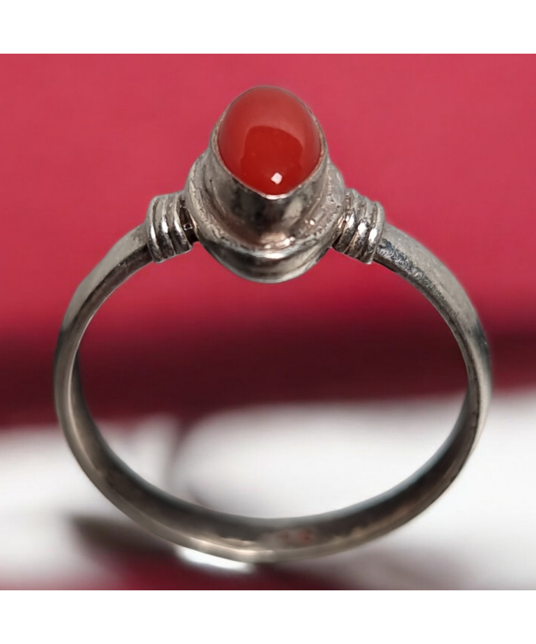 Bague Jaspe rouge Argent 925