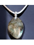 Pendentif Labradorite sur cordon réglable
