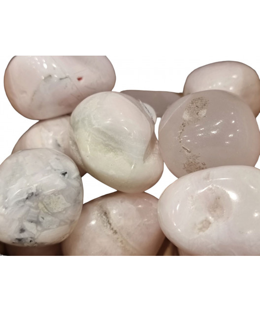 Pierre roulée Manganocalcite