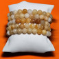 Bracelet Aventurine jaune Pierres rondes (s)
