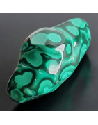 Pierre brute polie Malachite 120g