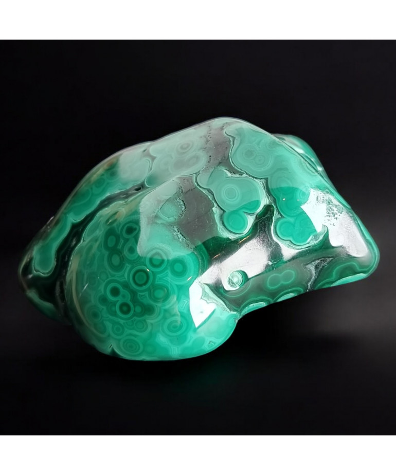 Pierre brute polie Malachite 106g