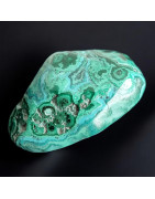 Pierre brute polie Malachite 72g