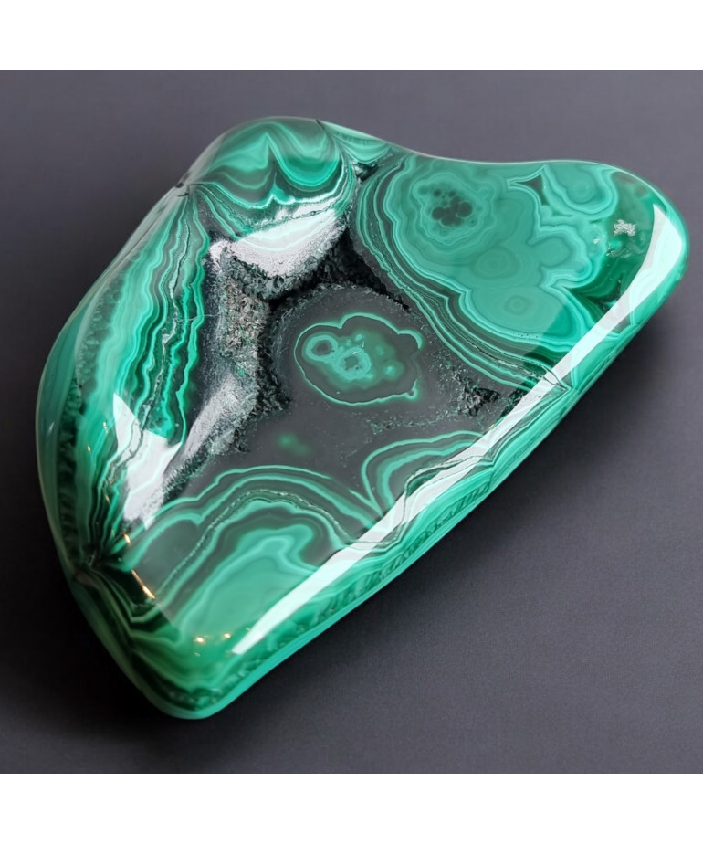 Pierre brute polie Malachite 270g