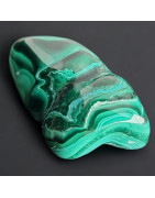 Pierre brute polie Malachite 89g
