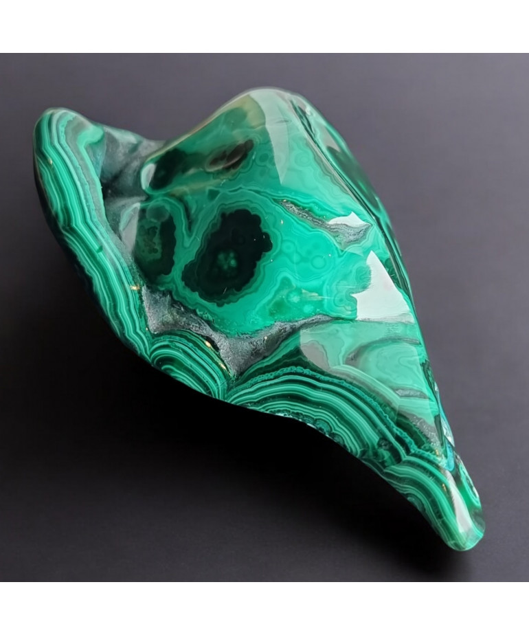 Pierre brute polie Malachite 118g