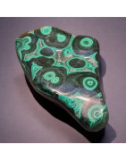 Pierre brute polie Malachite 351g
