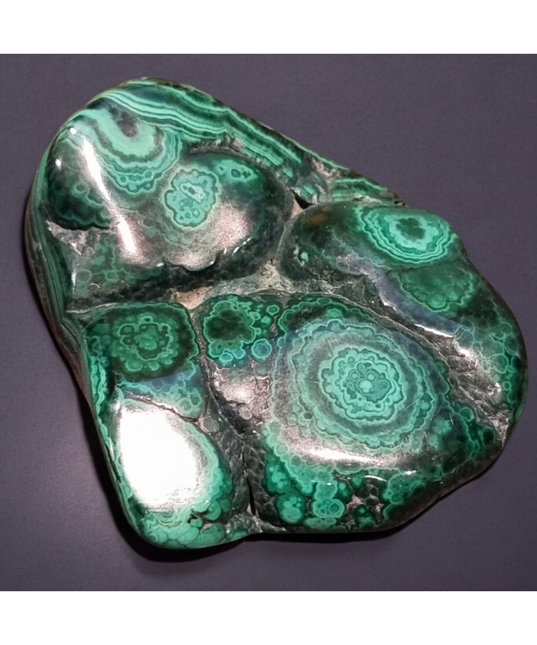 Pierre brute polie Malachite 137g