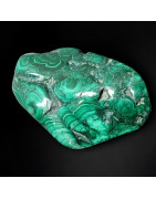 Pierre brute polie Malachite 128g