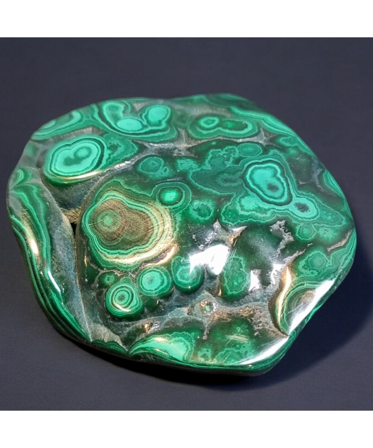 Pierre brute polie Malachite 148g