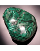 Pierre brute polie Malachite 222g