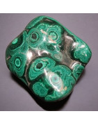 Pierre brute polie Malachite 83g