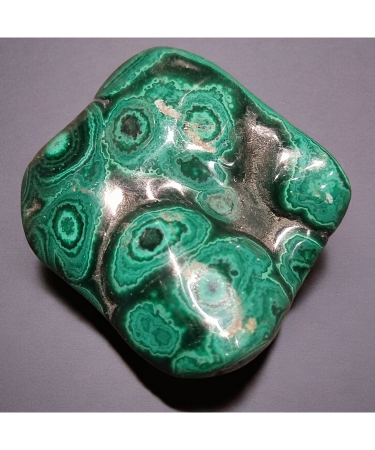 Pierre brute polie Malachite 83g