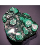 Pierre brute polie Malachite 166g