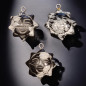 Pendentif Obsidienne neige Soleil