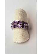 Bague améthyste argent 925