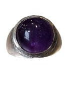 Bague améthyste argent 925 taille 57