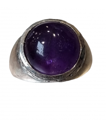 Bague améthyste argent 925 taille 57