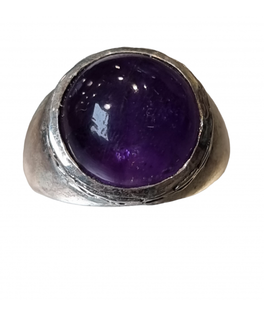 Bague améthyste argent 925 taille 57