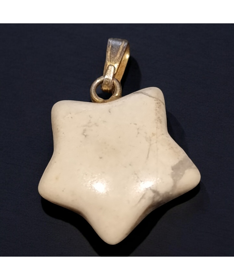 Pendentif Howlite Etoile