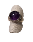 Bague améthyste argent 925 taille 57