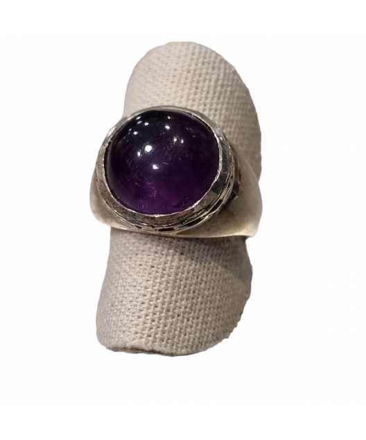 Bague améthyste argent 925 taille 57