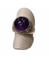 Bague améthyste argent 925 taille 57