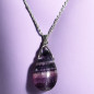 Pendentif Améthyste goutte avec chaîne