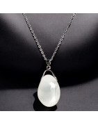 Pendentif Pierre de lune avec chaîne