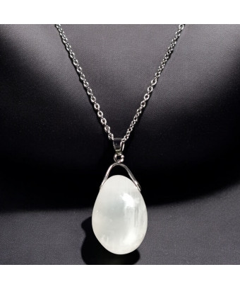 Pendentif Pierre de lune avec chaîne