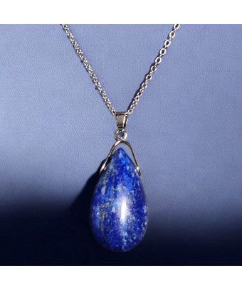 Pendentif Lapis-lazuli avec chaîne