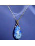 Pendentif Lapis-lazuli avec chaîne plaquée or