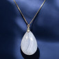 Pendentif Calcédoine avec chaîne réglable