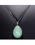 Pendentif Aventurine verte avec chaîne