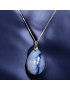 Pendentif Aventurine bleue avec chaîne