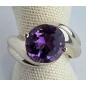 Bague améthyste argent 925 taille 51