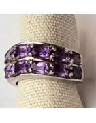 Bague améthyste argent 925