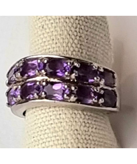 Bague améthyste argent 925