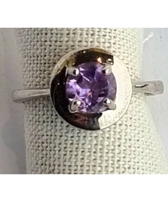 Bague améthyste argent 925 taille 52