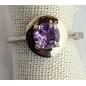 Bague améthyste argent 925 taille 52