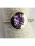 Bague améthyste argent 925 taille 52