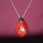 Pendentif Jaspe rouge avec chaîne