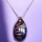 Pendentif Améthyste avec chaîne Plaquée or