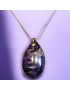 Pendentif Améthyste avec chaîne Plaquée or