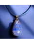 Pendentif Lapis-lazuli sur cordon bleu réglable