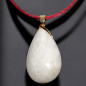 Pendentif Pierre de lune avec cordon rouge réglable