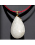 Pendentif Pierre de lune avec cordon rouge réglable